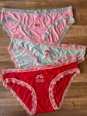 Stripe and Stare Original Bikini Brief Three Pack Underwear size 2X